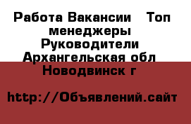 Работа Вакансии - Топ-менеджеры, Руководители. Архангельская обл.,Новодвинск г.
